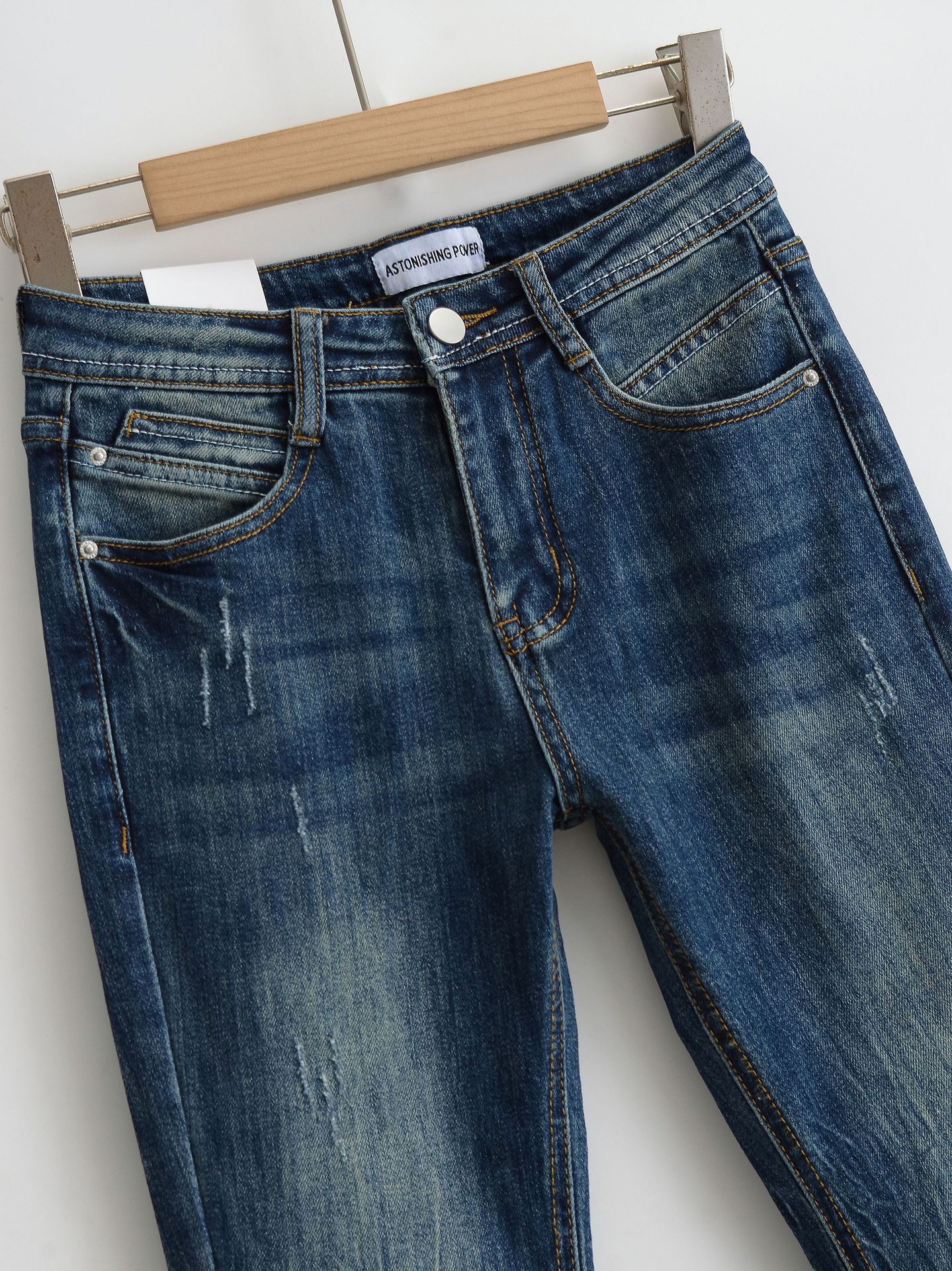 High waisted slim fit leg enhancing pants for children