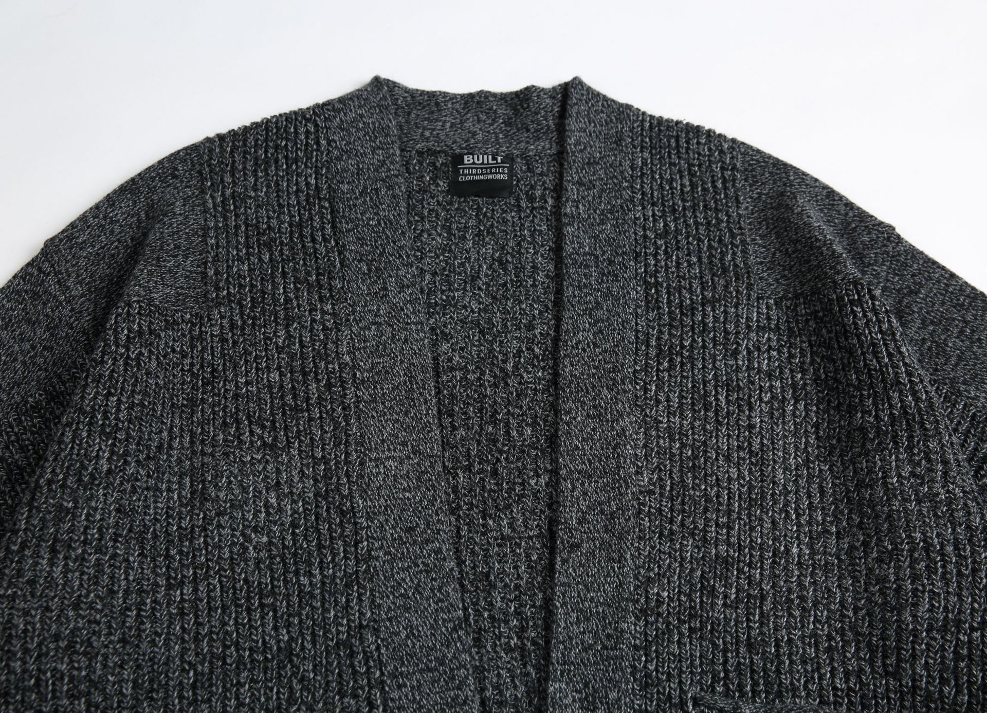 Polyester Plain Oversized Dolman Cardigan
