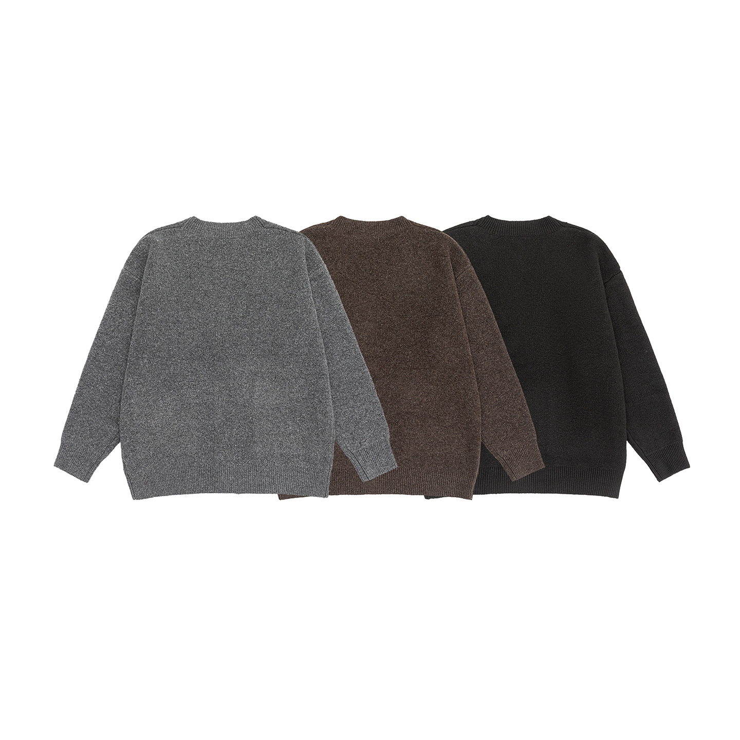 Slouchy Plain Polyester Cardigan