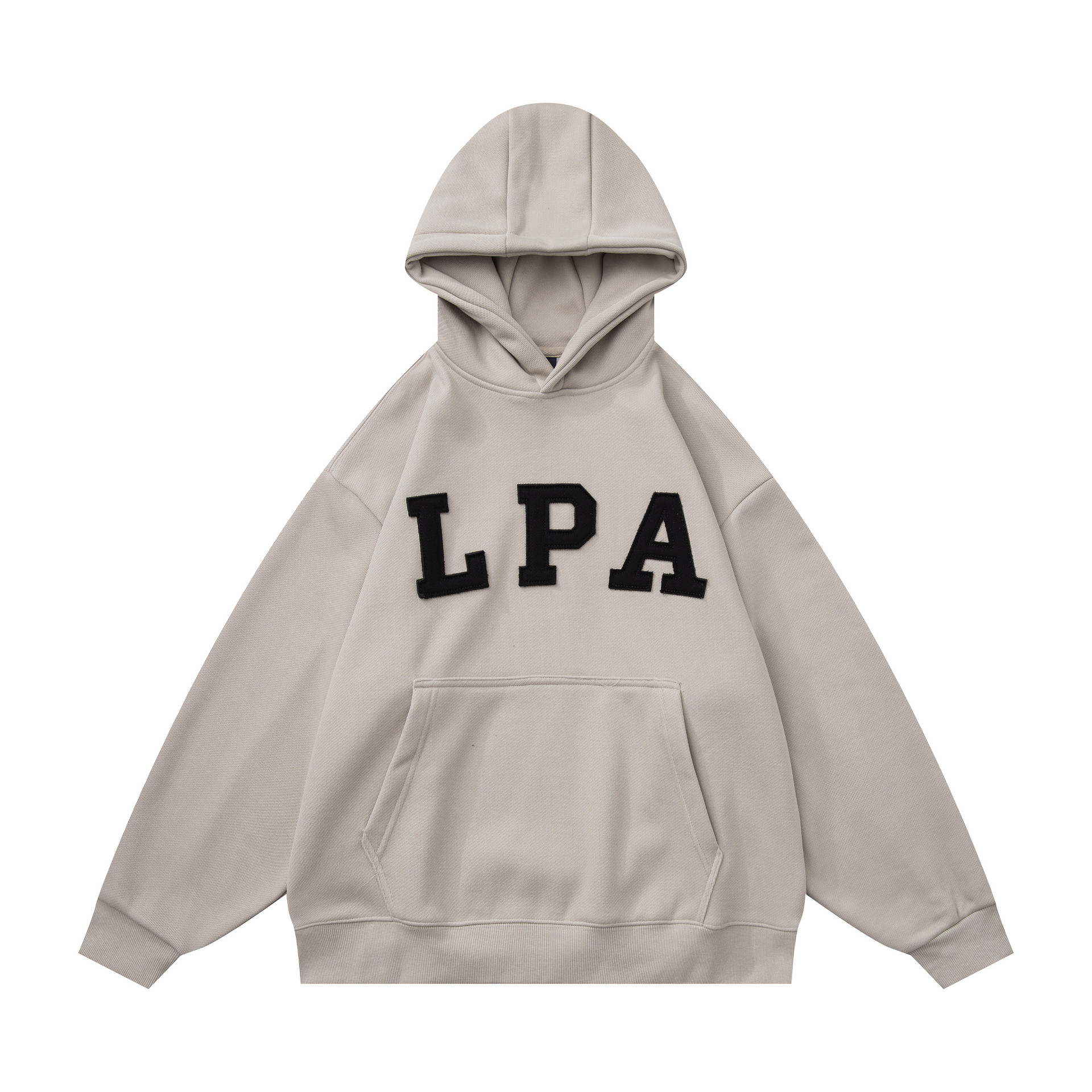 Oversized Cotton Printed Long Sleeve Hoodie