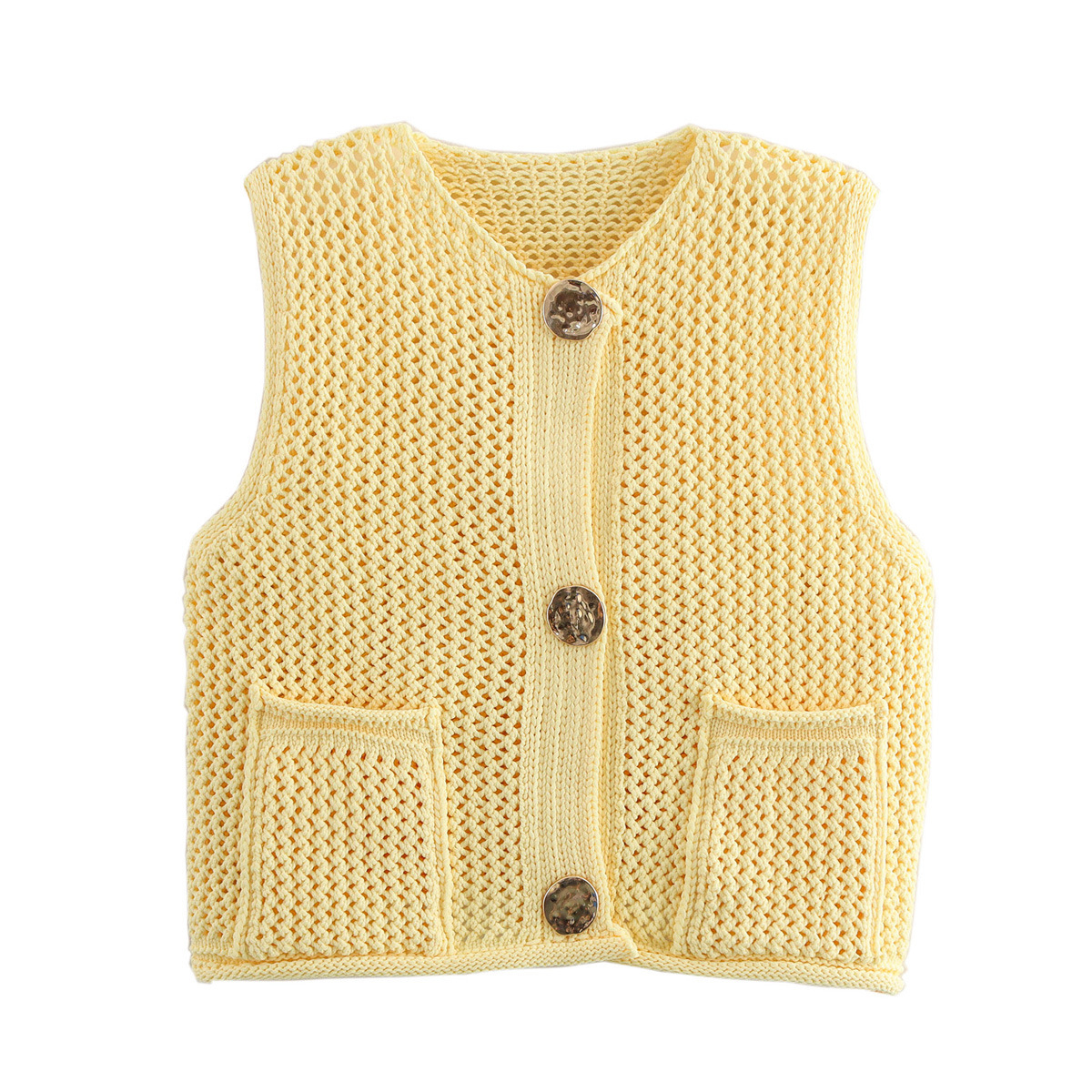 Urban Knit Regular Fit Sleeveless Jacket