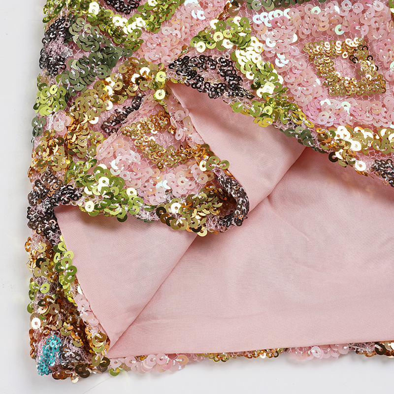 Polyester Embellished Fitted Patterned Skirt