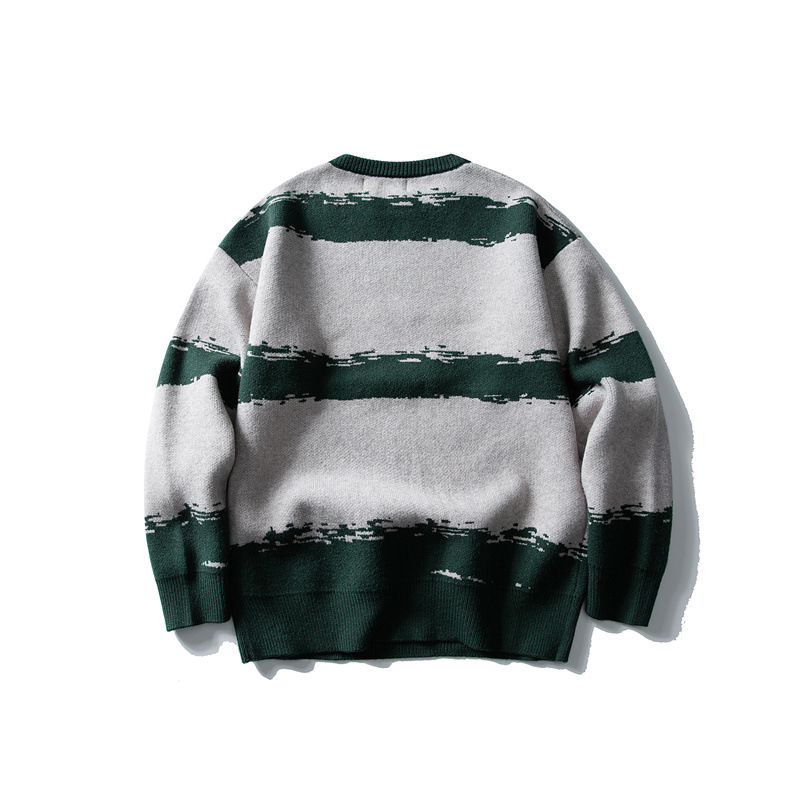 Japanese Workwear Two-Tone Banded Sweater