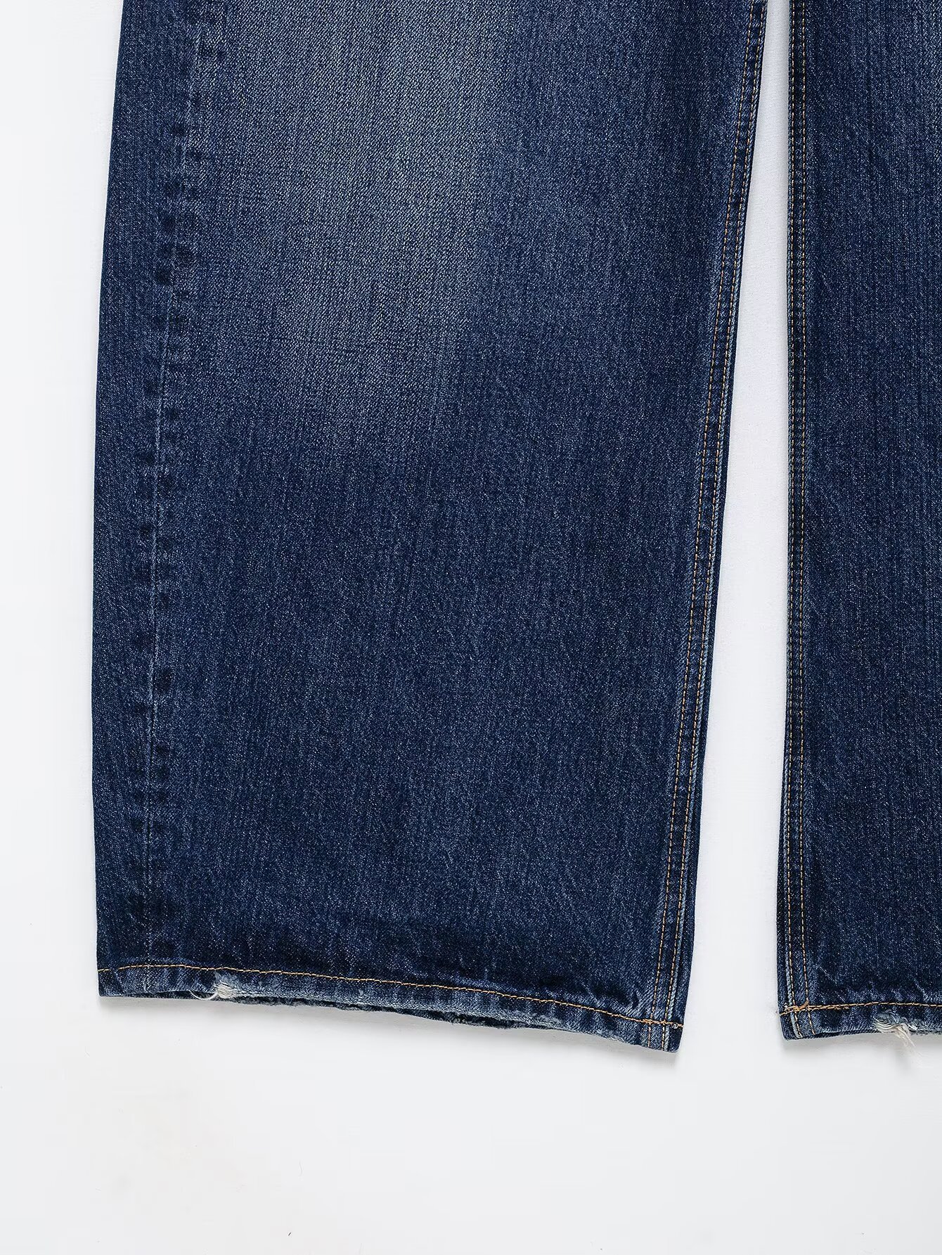 Versatile high waist slimming denim versatile wide leg pants for women