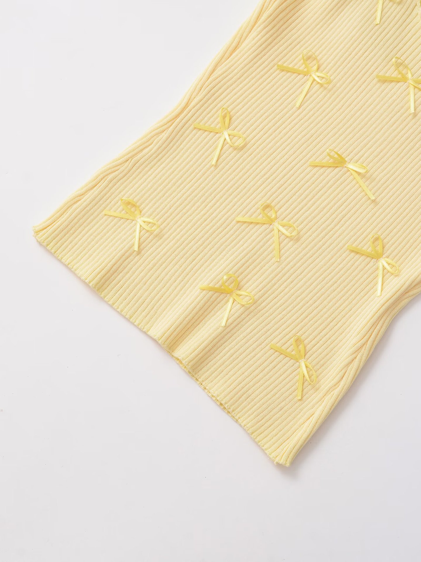 Ribbon Tie Crew Neck Vest