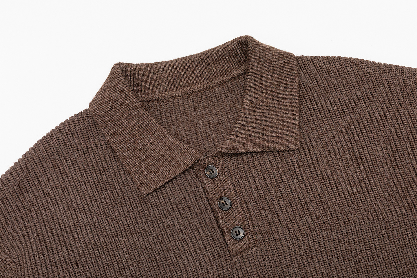 Man's Plain Polyester Pullover Sweater