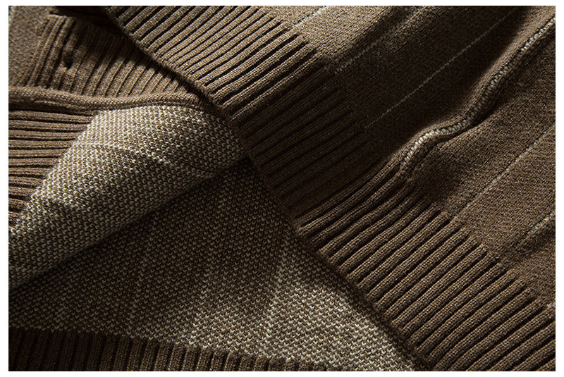 Men Relaxed Intarsia Long Sleeve Cardigan