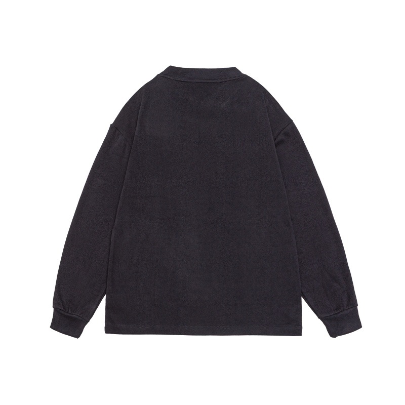Plain Relaxed Full Arm Crew T-Shirt