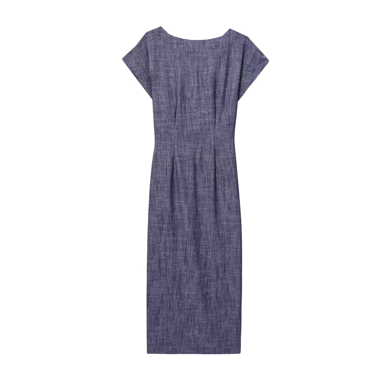 Women's Fashion Temperament Gold Applique Midi Dress