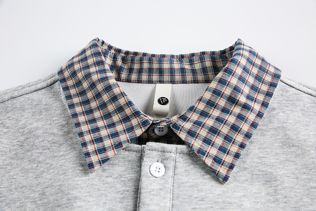 Solid Faux Layered Hoodie