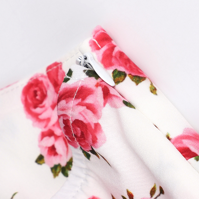 Bodycon Bandeau Open Back Patterned Dress