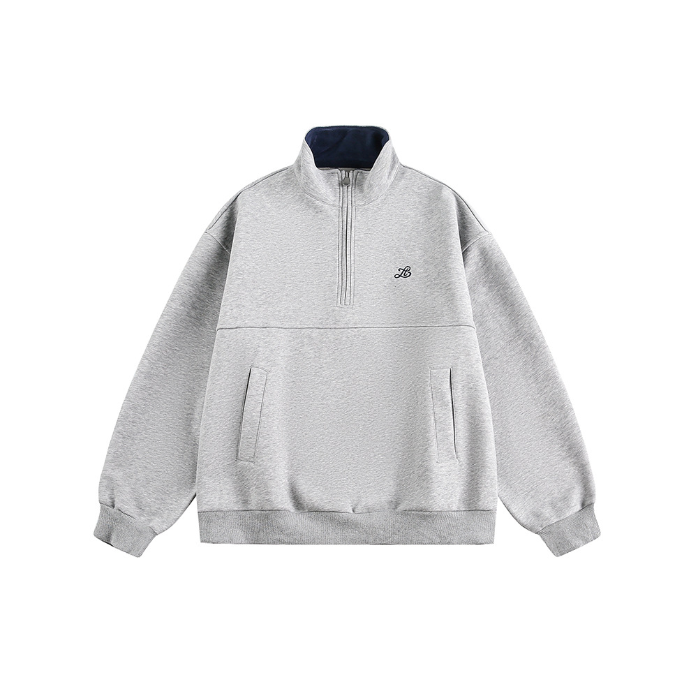 American Oversized Zip-Up Sweatshirt