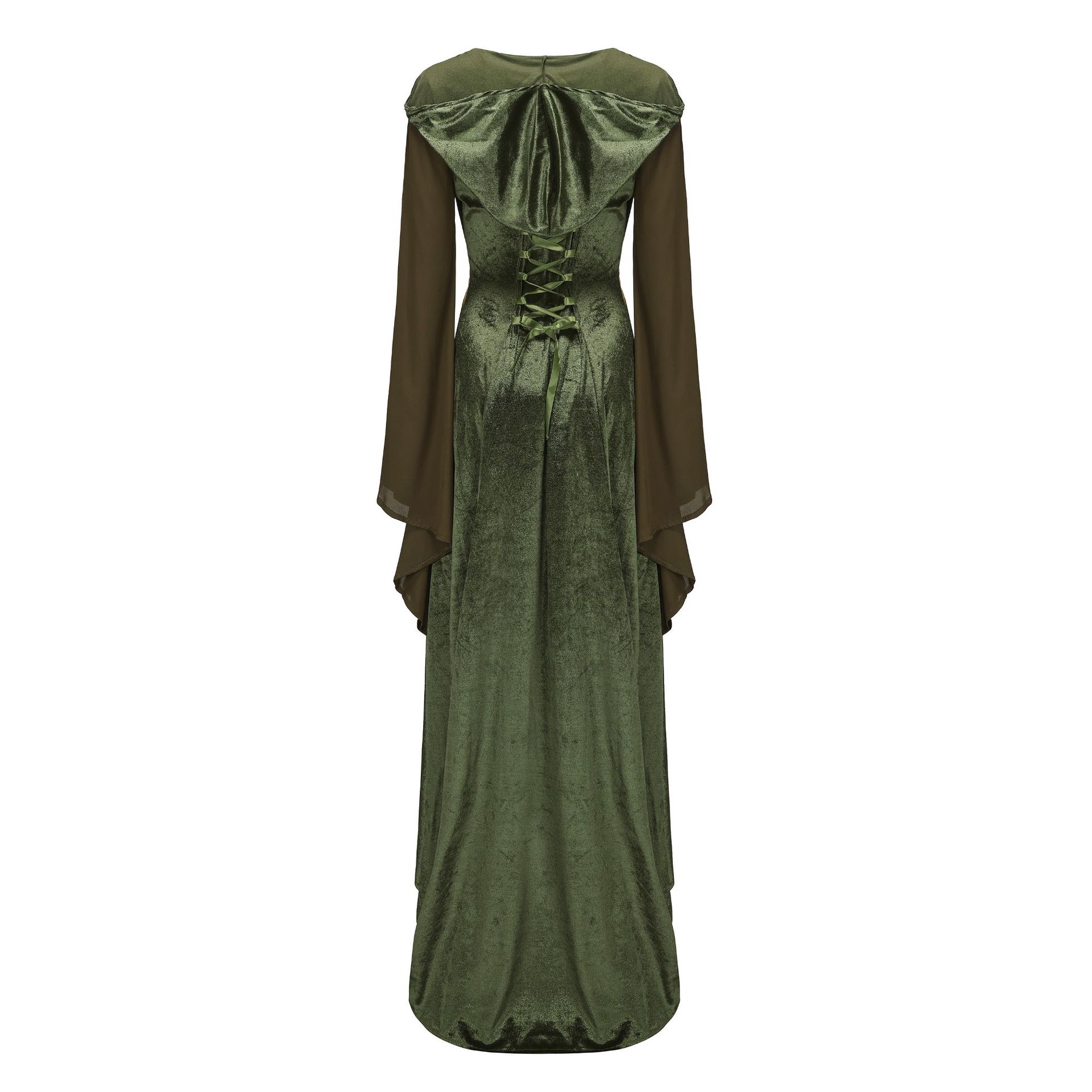 Women's Hood Maxi Retro Themed Event Dress