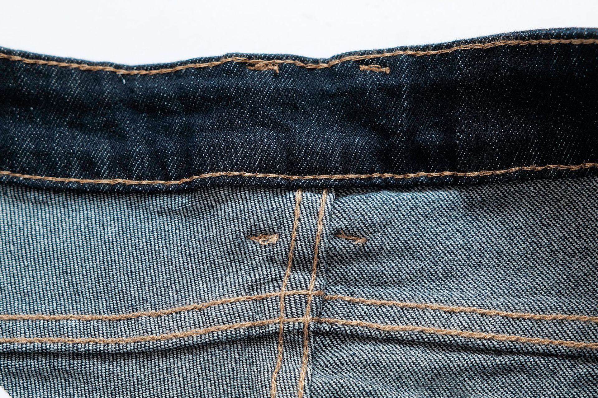 Retro back pocket patchwork open line casual flared pants jeans