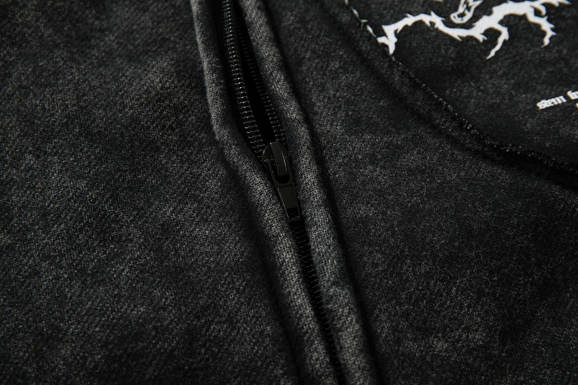 Guy's American Retro Letter-Print Loose Fit Hoodie