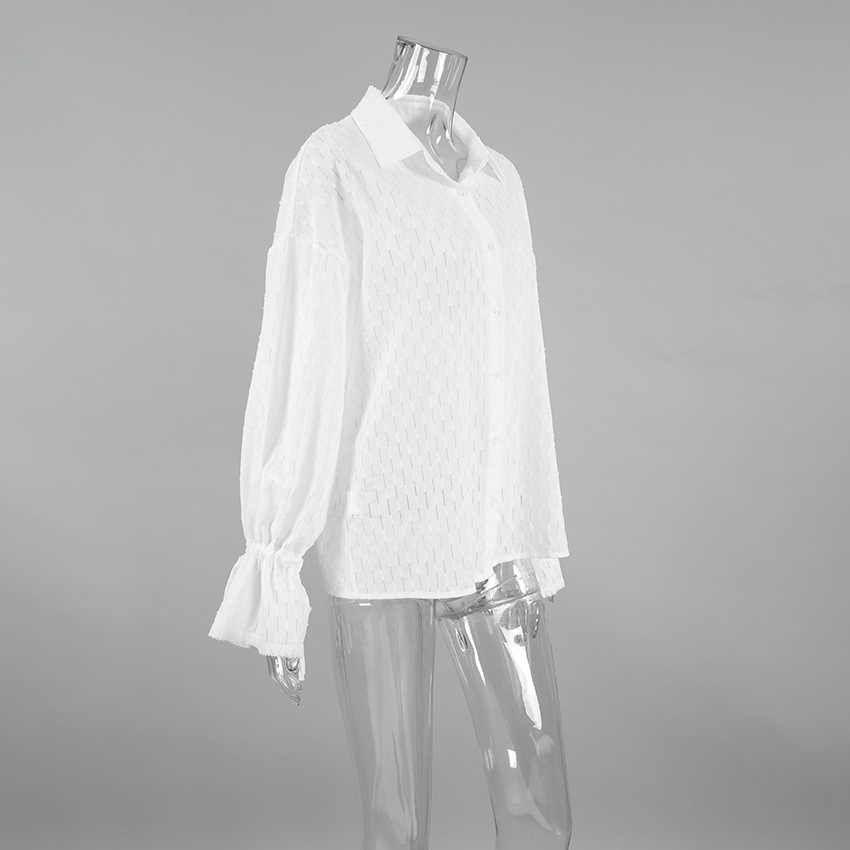 Solid Cotton Lapel Full Sleeve Relaxed Fit Button-Down