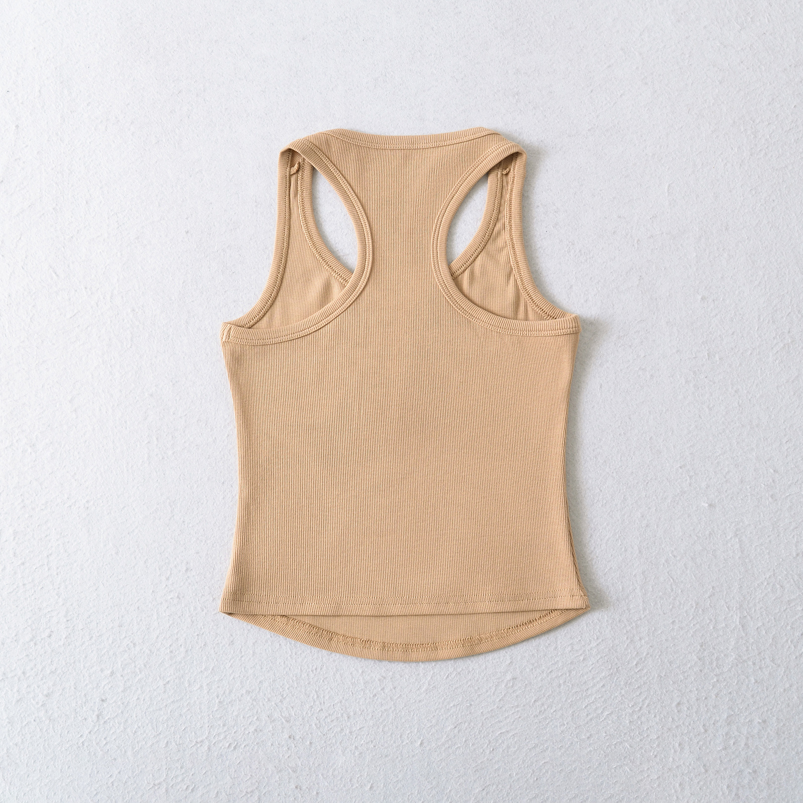 V-neck button slim fit I-shaped vest