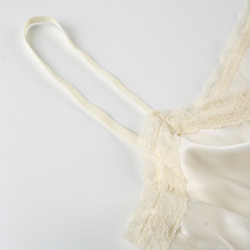 Ribbon Trim Contrast Clasp Slit Sling