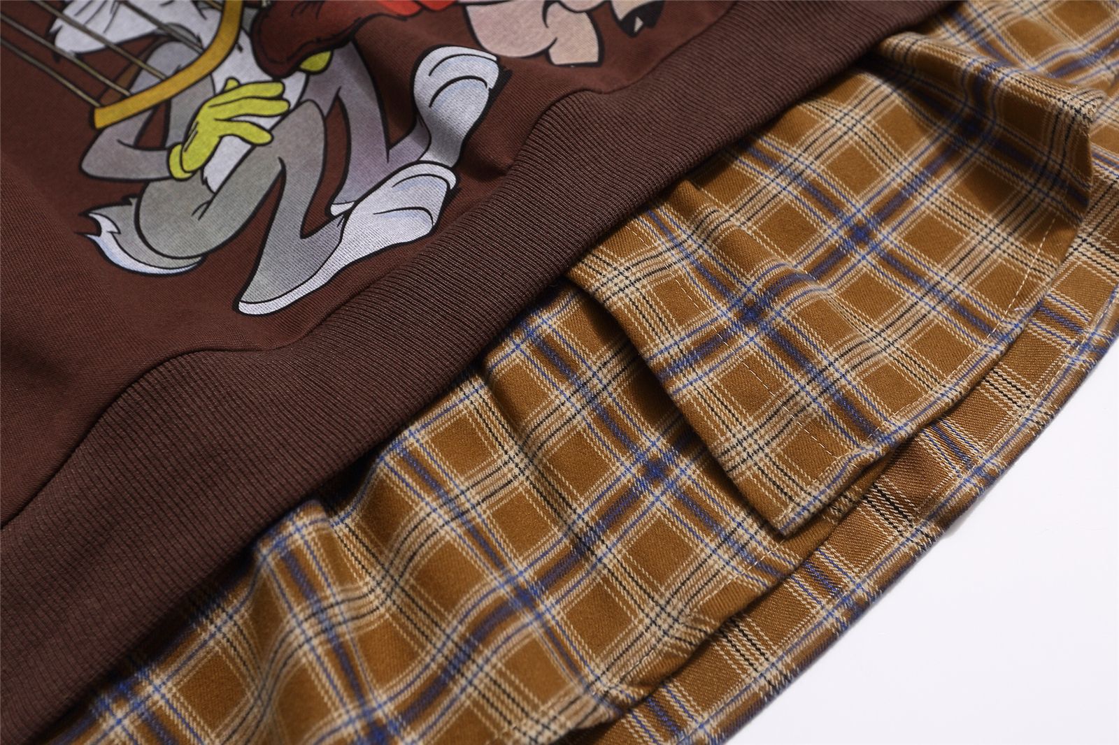 American Vintage Cotton Graphic Button Front Sweatshirt