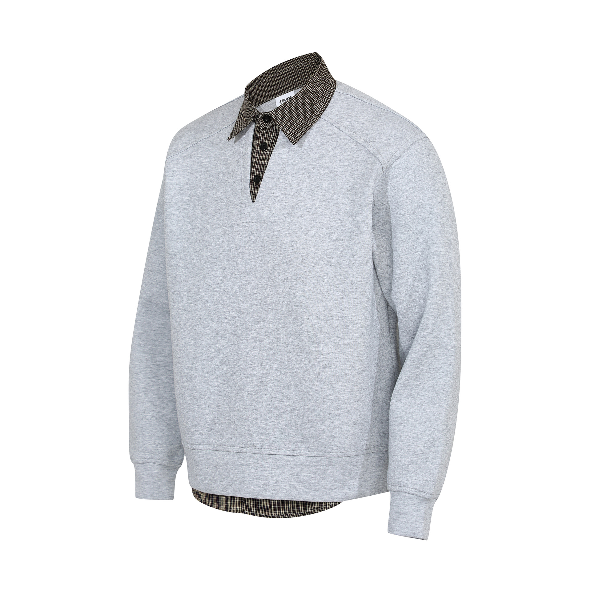 Streetwear Checked Layered Cotton Hoodie