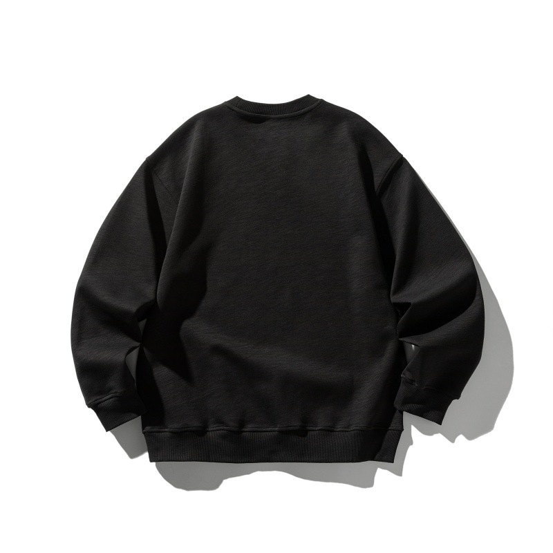 Gender Neutral Oversized Crewneck Alphabet Stitched Sweatshirt