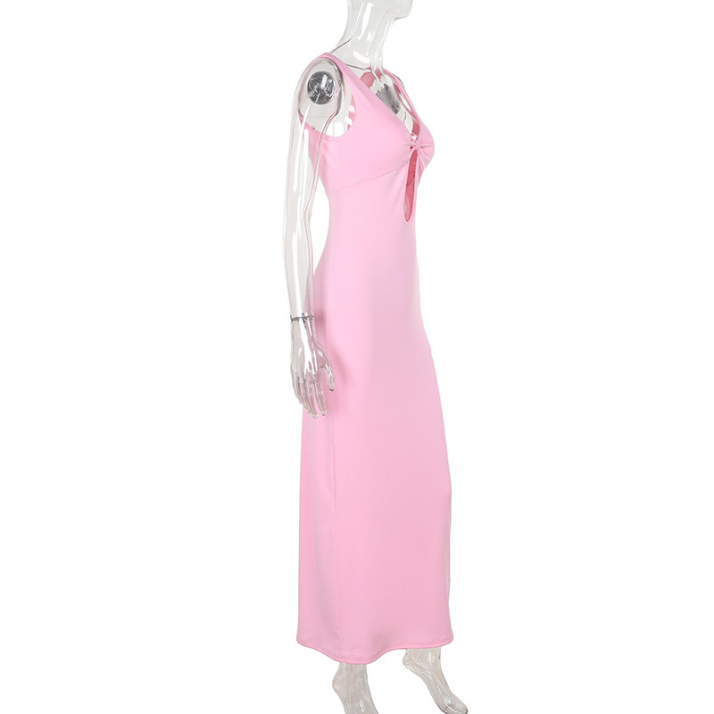 Bodycon Cutout V-Neck High Waist Dress