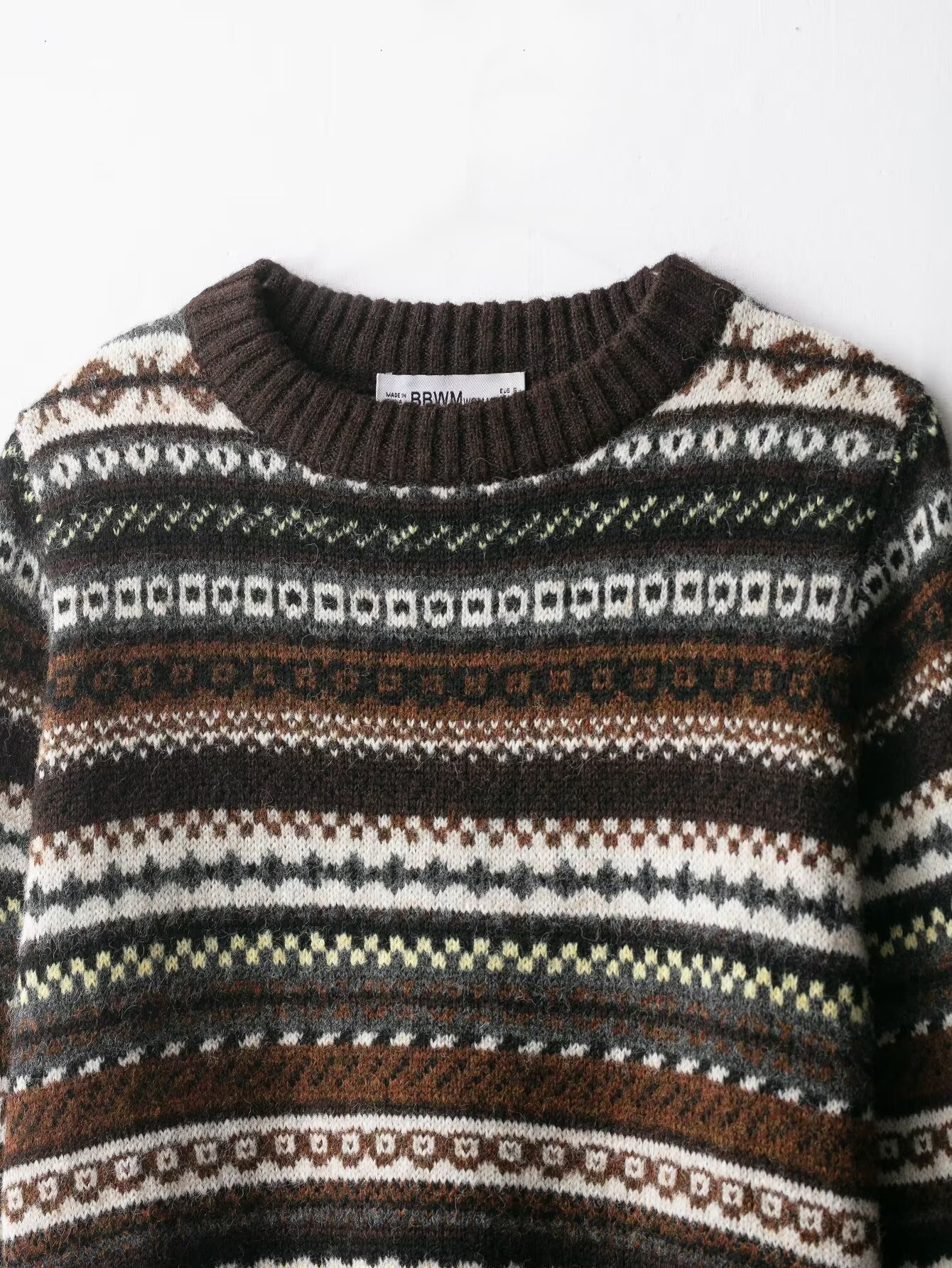 Floral Print Long Sleeve Crew Sweater