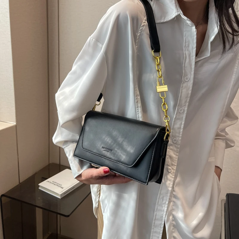 Ladies Olive PU Mini Satchel