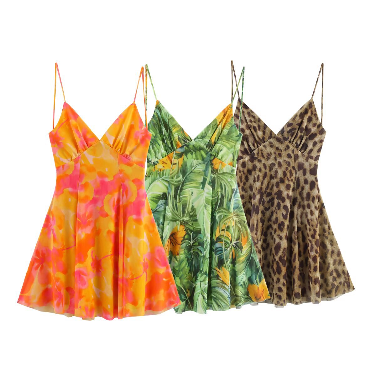 Women's Clothing Chiffon Printed Strapless Dress