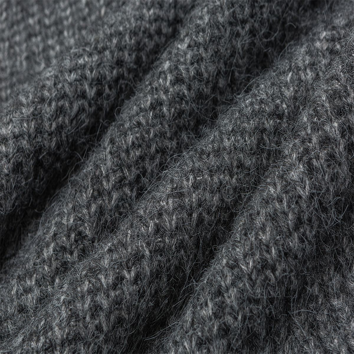 Relaxed Fit Japanese Workwear Polyester Sweater