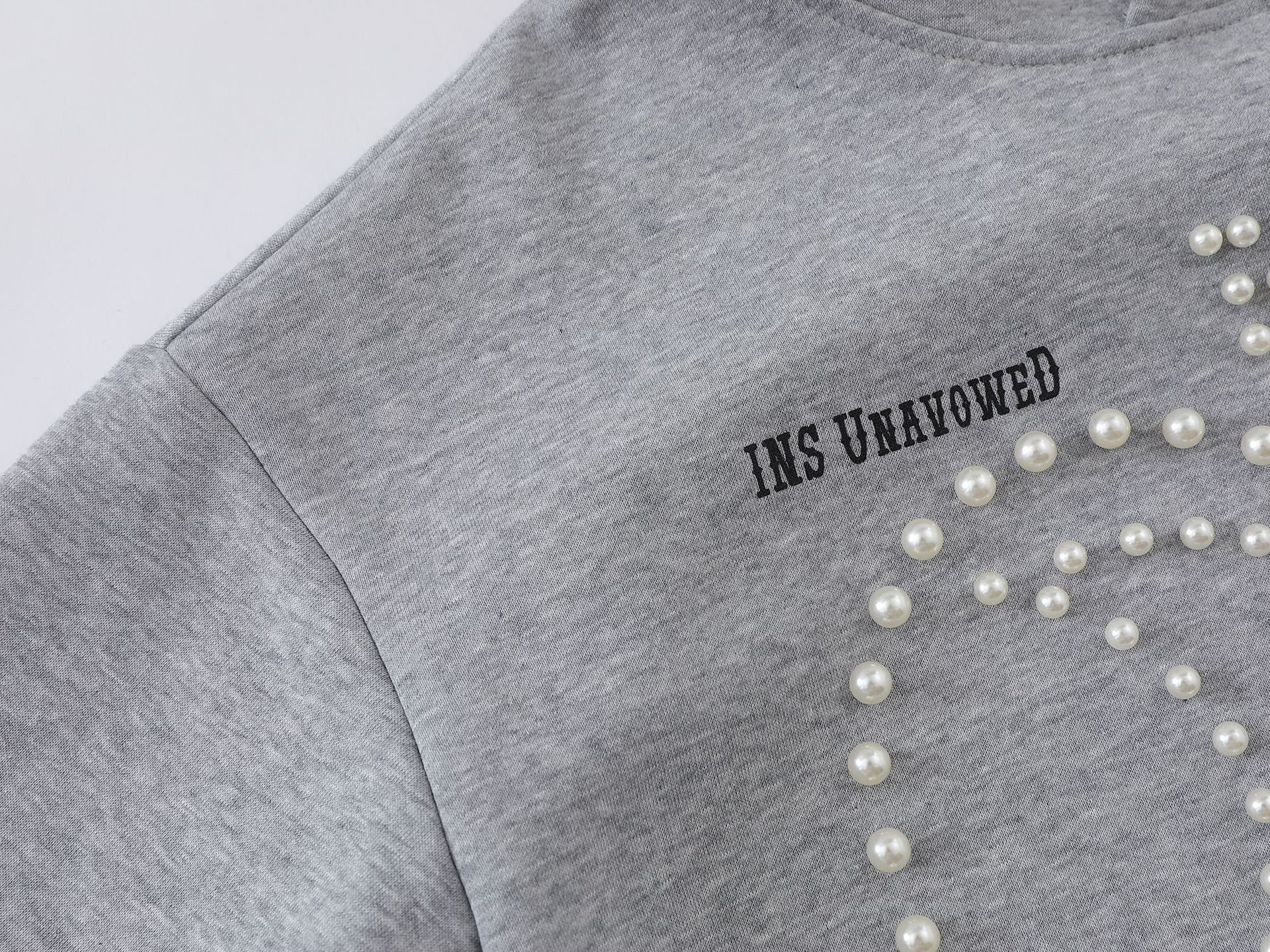 Vintage Cotton Studded Hoodie