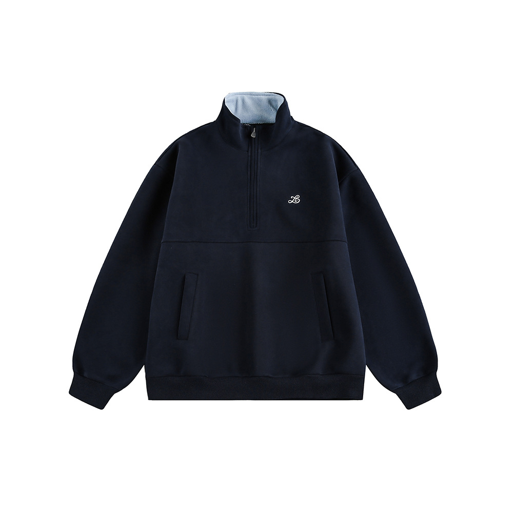 American Oversized Zip-Up Sweatshirt