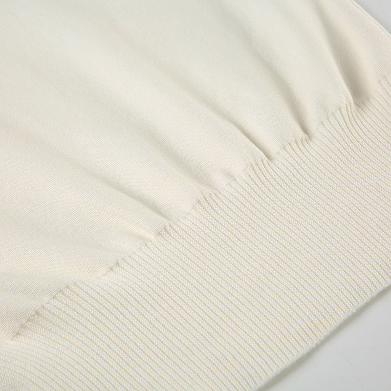 Asymmetric Neckline Fitted Solid Long Sleeve Sweater Top