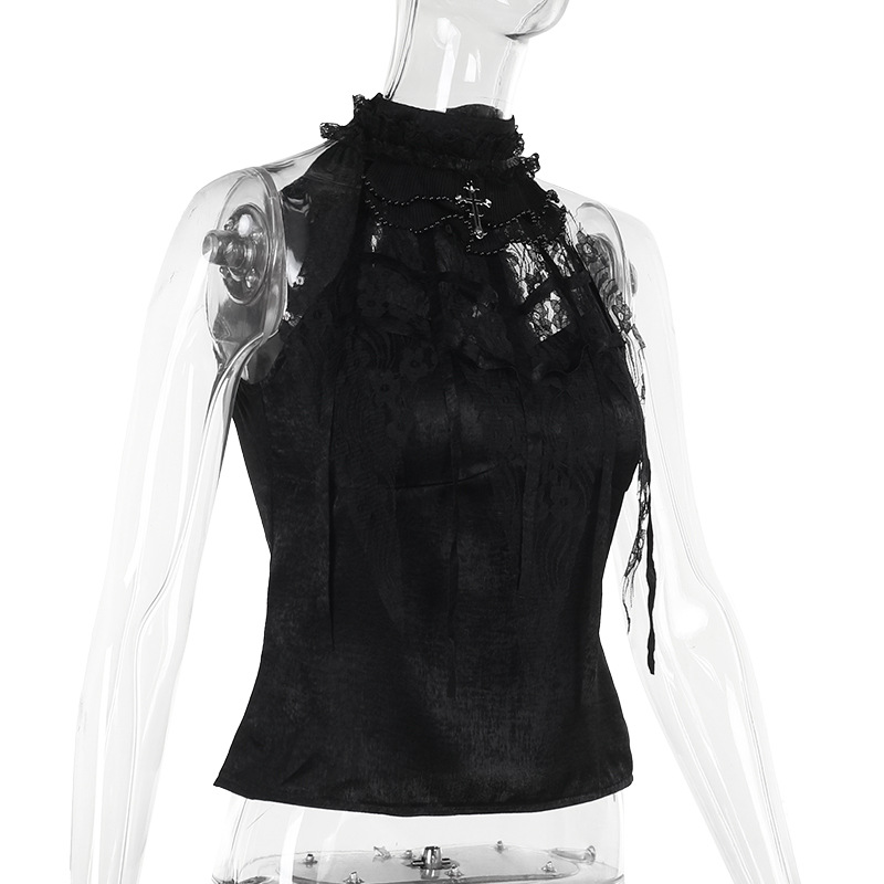 Urban Floral Crew Neck Sleeveless Top