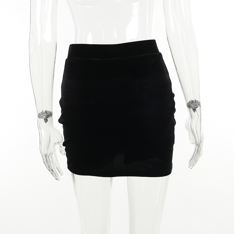 Ladies' Everyday Natural Waist Plain Polyester Mini Skirt