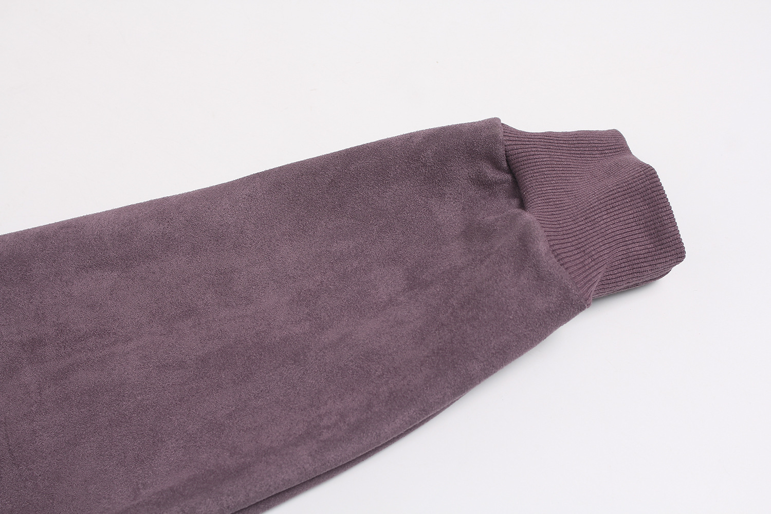 Suede cardigan zipper hoodie