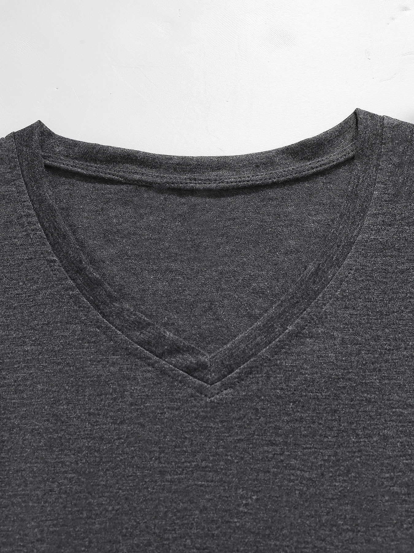 Geometric Print Round Collar Ladies T-Shirt
