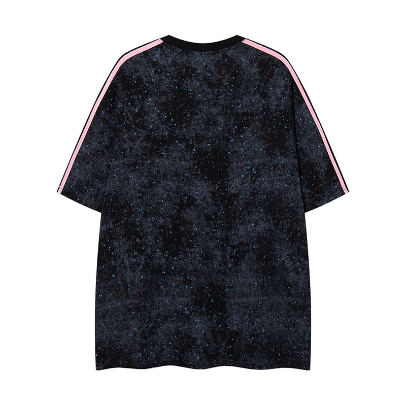 Versatile Loose Round Neck Short Sleeve Couple Sports Top Summer