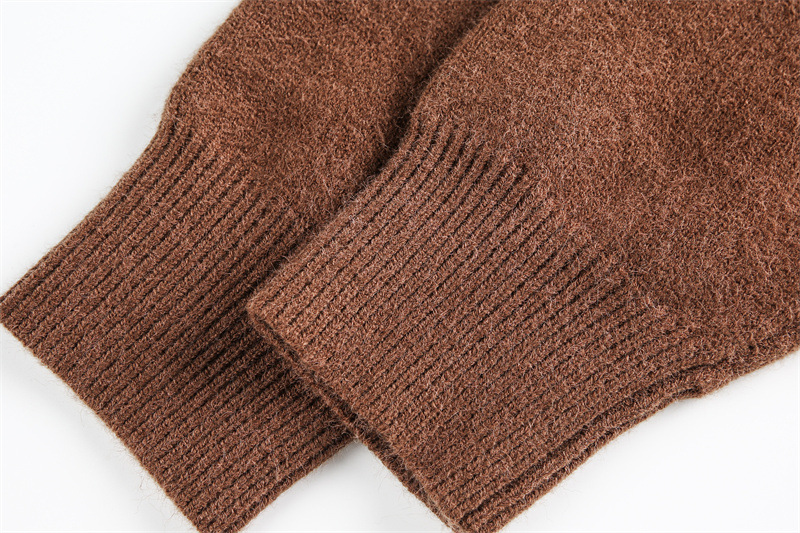 Japanese Workwear Plain Oversized Cardigan Notched Collar