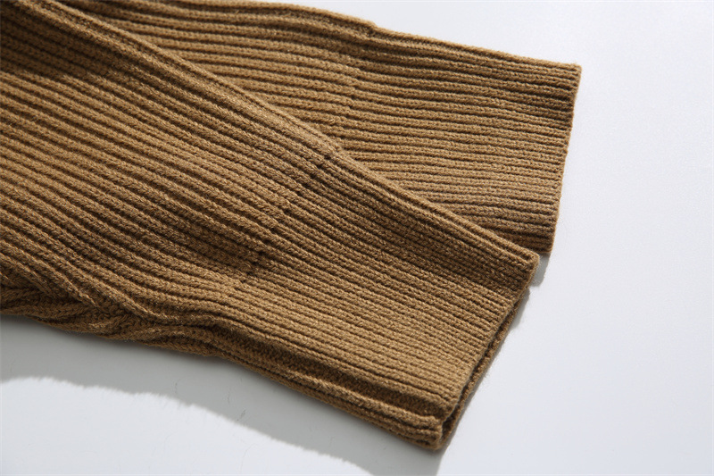 Japanese Workwear Plain Zip Front Cardigan