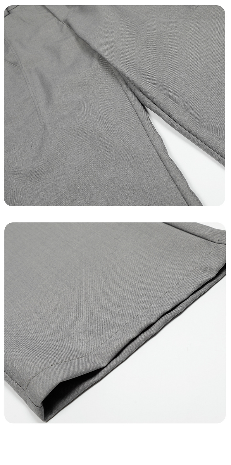 Loose Straight Trousers for Men and Women Simple Blended Commuting Slim Fit Casual Long Pants