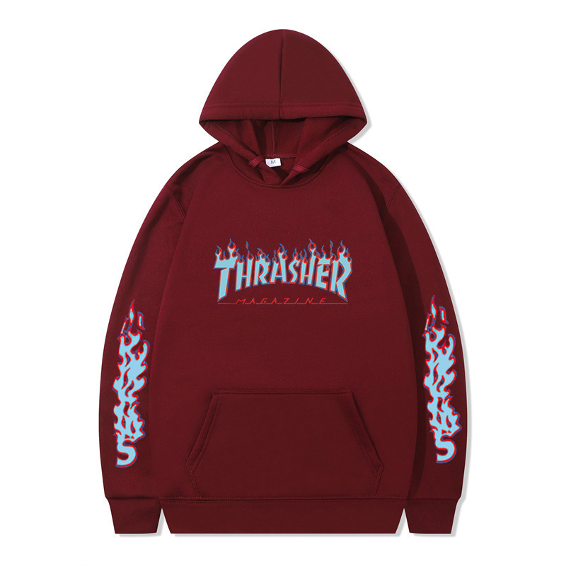 Hip Hop Streetwear Plain Loose Hoodie
