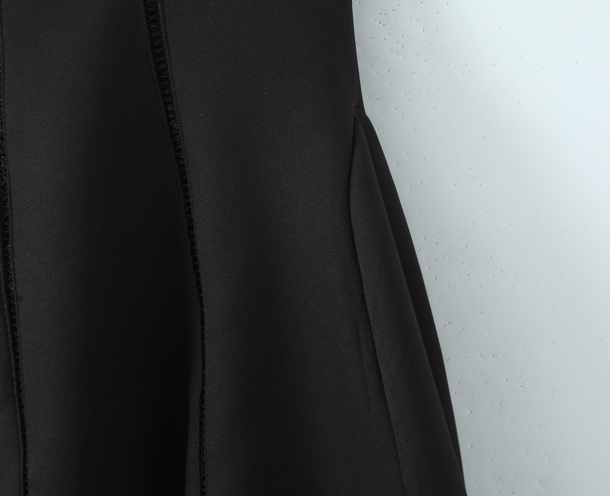 Strapless Sleeveless High Waist Polyester Commute Long Dress