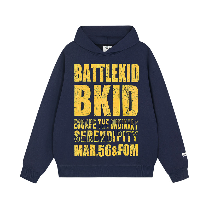 Urban Typography Long Sleeve Hoodie
