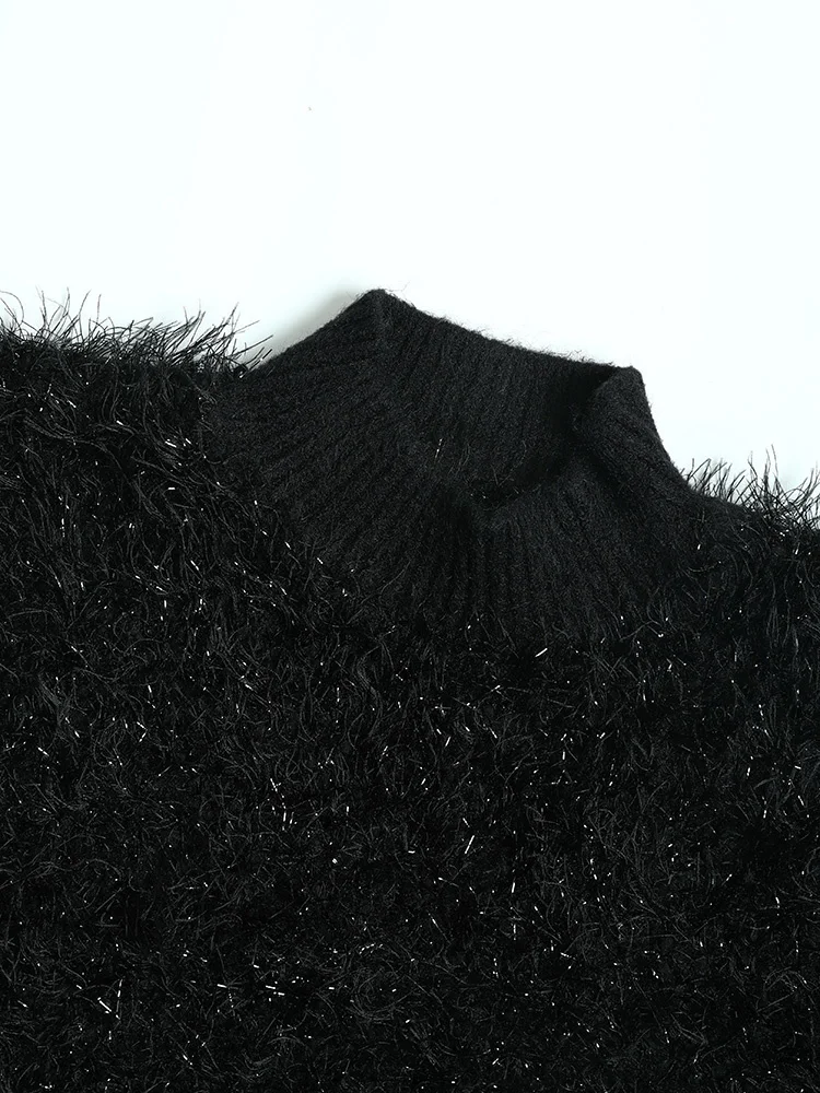 Ladies Oversized Roll Neck Full Sleeved Cotton Sweater