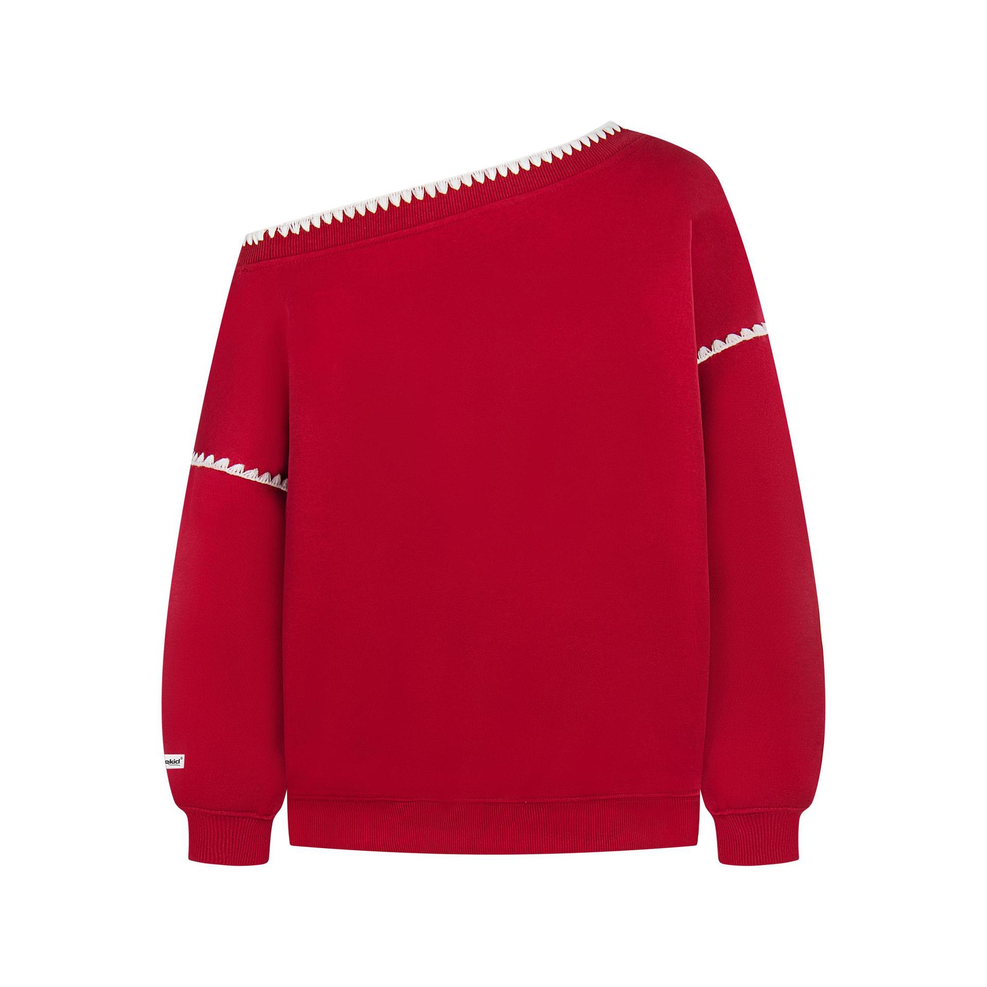 Cotton Long Sleeve Asymmetric Fruit Hoodie