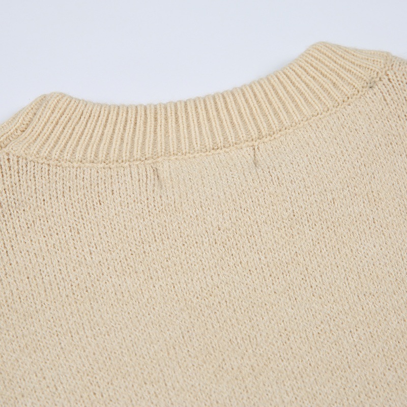 Oversized Color Block Japanese Workwear Sweater