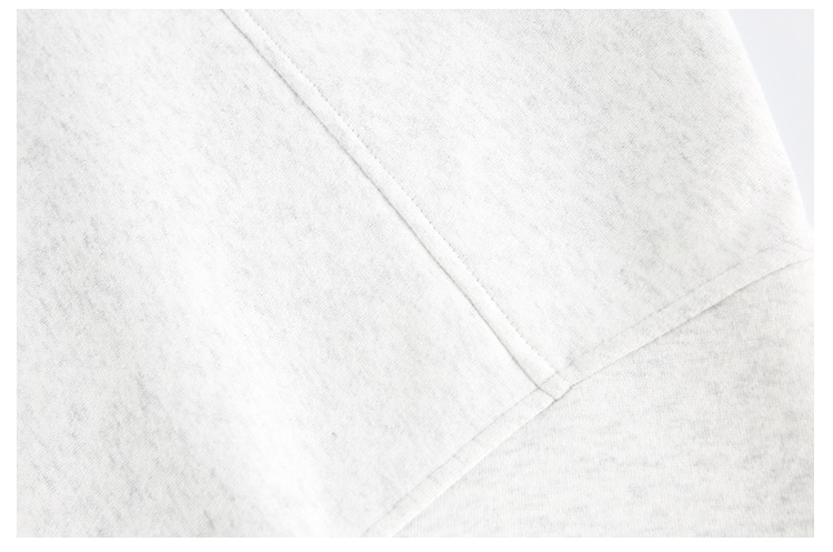 American Trend Partial Zipper Long Sleeve Sweatshirt