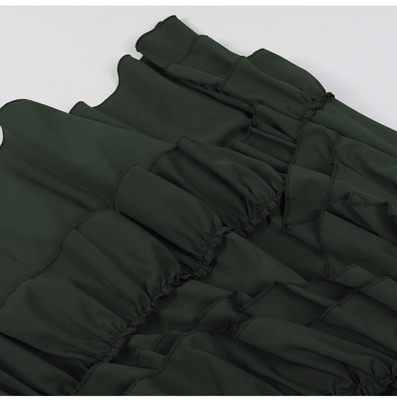 Ladies' Dark Historical Polyester Costume Skirt