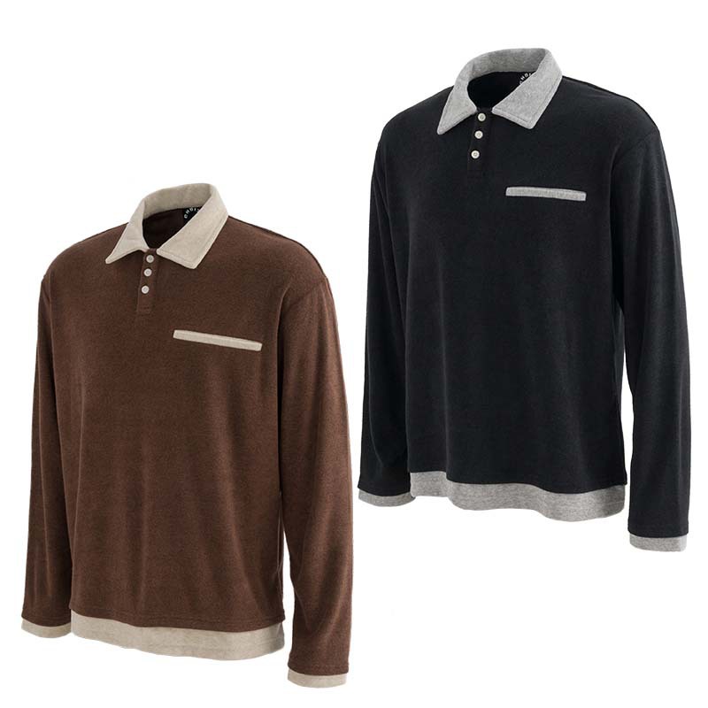 Urban Cotton Blend Panel Relaxed Polo